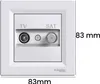 Presa d'antenna Schneider Electric EPH3400121 Asfora TV-SAT Anteprima dell’immagine prodotto 5
