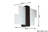 Kinkiet FENIKS 1 Wenge Sollux Lighting SL.0075 Podgląd zdjęcia produktu 12