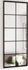 vidaXL Specchio da parete nero 100x40 cm in metallo Anteprima dell’immagine prodotto 8