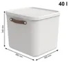 Rotho Aufbewahrungsbox 40L Maloja - Kunststoffbox mit Produktbild-Vorschau 4