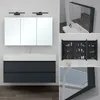doporro Spiegelschrank Wandschrank in matt Anthrazit 120x70 Produktbild-Vorschau 2