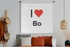 MuchoWow® Wandteppich Wandbehang Ich liebe - Bo - Girl Produktbild-Vorschau 4