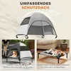 PawHut Hundeliege Outdoor mit Dach, Erhöhtes Hundebett für Produktbild-Vorschau 4