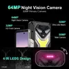 A marketing image showcasing the camera features of a rugged smartphone. Anteprima dell’immagine prodotto