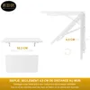 Table pliante pour mur Plateau de table 70x40 cm en blanc Voir les images du produit 6