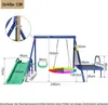 Multifunktionales Outdoor-Kinder-Schaukel-Set, mit Rutsche, Produktbild-Vorschau 6