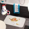 Mr. & Mrs. Panda Badteppich Rotkehlchen Federn - Weiß - Produktbild-Vorschau 3