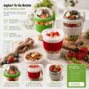 Müslibecher 4er Set Joghurtbecher To Go Lunchbox Müsli Produktbild-Vorschau 9
