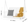 VEVOR Hollywood swing in legno di cedro, 1240x710x600mm, Anteprima dell’immagine prodotto 9