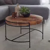 WOHNLING Couchtisch 62x40x62 cm Sofatisch Akazie Massivholz Produktbild-Vorschau 1