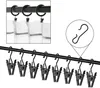 30 schwarze Metall-Gardinenclips mit Haken, vielseitig Produktbild-Vorschau 4