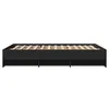 vidaXL Bettgestell Schwarz 140x190 cm Holzwerkstoff Produktbild-Vorschau 4