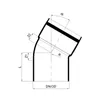 Poloplast XS, Bogen, DN 110, 30°, 1 pz. Anteprima dell’immagine prodotto 5