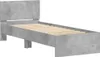 A single bed frame with a headboard and wooden slats, presented against a white background. Voir les images du produit