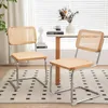 LVHOM Freischwinger 2er Set Rattan Esszimmerstuhl Produktbild-Vorschau 6