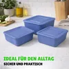 Set di 3 contenitori quadrati blu Anteprima dell’immagine prodotto 4