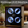 Olvy Uhrenbeweger für 4 Uhren, LED-Beleuchtung, Watchwinder Produktbild-Vorschau 3
