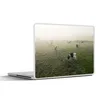 MuchoWow® Laptop Aufkleber Sticker Cover Kühe - Nebel - Produktbild-Vorschau 1
