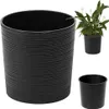 Lamela Pot de fleurs Malwa avec insert noir 30 cm Voir les images du produit 2