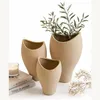 Livia handgefertigte dekorative Vase 25 cm Höhe, Creme, 16 Produktbild-Vorschau 3