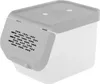 A clear product shot of a storage container. Voir les images du produit