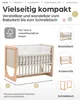 HATO Baby- & Beistellbett 4in1 inkl. Matratze | 9-fach Produktbild-Vorschau 2