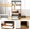 PawHut 2-in-1 Katzenklo Schrank, Katzenklo mit Produktbild-Vorschau 5