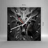 Wanduhr - Quadrat - Glasuhr - Drache Kreatur Waage - Produktbild-Vorschau 3