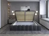 Bett mit Bettkasten 160x200cm Braun Produktbild-Vorschau 3