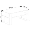 Couchtisch mit Regal Wohnzimmer Schlafzimmer Schrank Produktbild-Vorschau 5