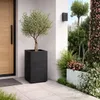 HowHomely | Vaso per piante - Vaso da fiori - nero - Anteprima dell’immagine prodotto 2