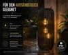 Formano Solarlaterne Außen Garten große Rattan Solar Produktbild-Vorschau 7