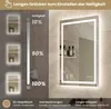 Badezimmerspiegel Touch 90 x 60cm LED 3 Lichtfarben dimmbar Produktbild-Vorschau 5