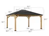 A diagram showing the dimensions of a gazebo. Náhled obrázku produktu