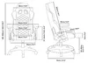 Arozzi Avanti Soft Fabric™ Gamingstuhl - Braun Produktbild-Vorschau 5