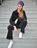 RAIKOU Damen Baumwolle Schlafanzug 40/42 Velours Produktbild-Vorschau 4