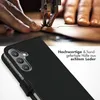 Selencia Echtleder Klapphülle Samsung Galaxy S24 - Schwarz Produktbild-Vorschau 2