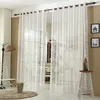 Lot de 2 rideaux semi-transparents à œillets, rideaux en Voir les images du produit 5