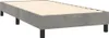 vidaXL Boxspringbett mit Matratze Hellgrau 90x200 cm Samt Produktbild-Vorschau 3