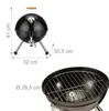 Relaxdays Mini Kugelgrill, tragbar, Ø 30 cm, Picknickgrill Produktbild-Vorschau 4