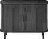 BELIANI Sideboard Schwarz MDF-Platte mit 2 Schiebetüren Produktbild-Vorschau 4