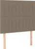 vidaXL Boxspringbett mit Matratze Taupe 90x190 cm Stoff Produktbild-Vorschau 5