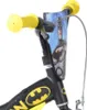 Close-up of the handlebars and front of a Batman-themed children's bicycle. Anteprima dell’immagine prodotto