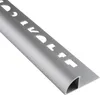 Alu Viertelkreis Profil Fliesenschiene silber matt L270cm Produktbild-Vorschau 1