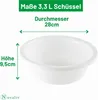 Novaliv 2x Spülschüssel Rund 3,3L, D28 cm, Weiß, BPA-frei & Produktbild-Vorschau 6