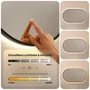 Mirlux LED Badspiegel oval 100 x 50 cm mit schwarzem Rahmen Produktbild-Vorschau 3