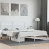 vidaXL Cadre de lit avec tête de lit en métal blanc 180x200 Voir les images du produit 2