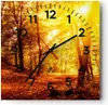 Wanduhr - Quadrat - Glasuhr - Wald Baum Natur - 40x40cm - Produktbild-Vorschau 1