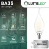 LUMILED  6er Set LED Kerzenlampe BA35 E14 Windstoß Produktbild-Vorschau 2