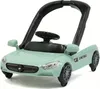 A mint green toy car with a push handle and steering wheel, shown from a front-diagonal angle against a white background. Produktbild-Vorschau